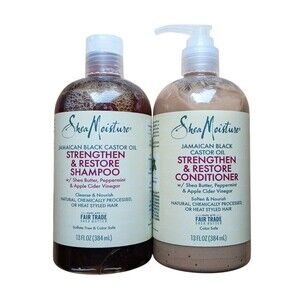 Shea Moisture Jamaican Black Castor Oil Strengthen Shampoo & Conditioner‎ 13oz